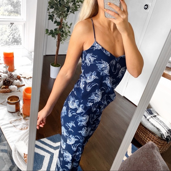 π NEXT DARK BLUE WHITE FLORAL JUMPSUIT! - Picture 4 of 14